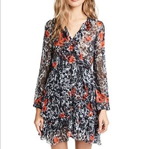 IRO Vilia Wrap Georgette Dress Size 36